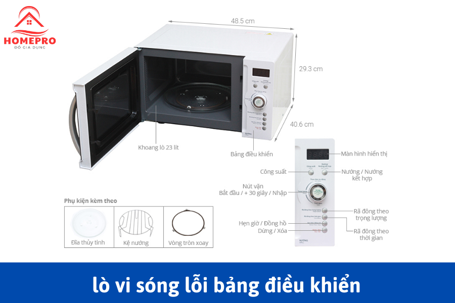 lò vi sóng bị lỗi thanh điều khiển