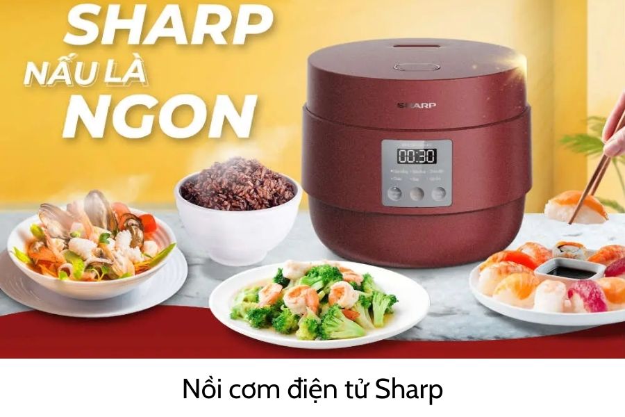 nồi cơm điện tử sharp